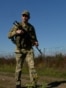 Ukraine - a guard along the border with Romania, where some draft dodgers and deserters try to leave Ukraine illegally - screen grab
