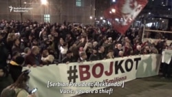 Serbian Protesters Demand Justice For Whistle-Blower