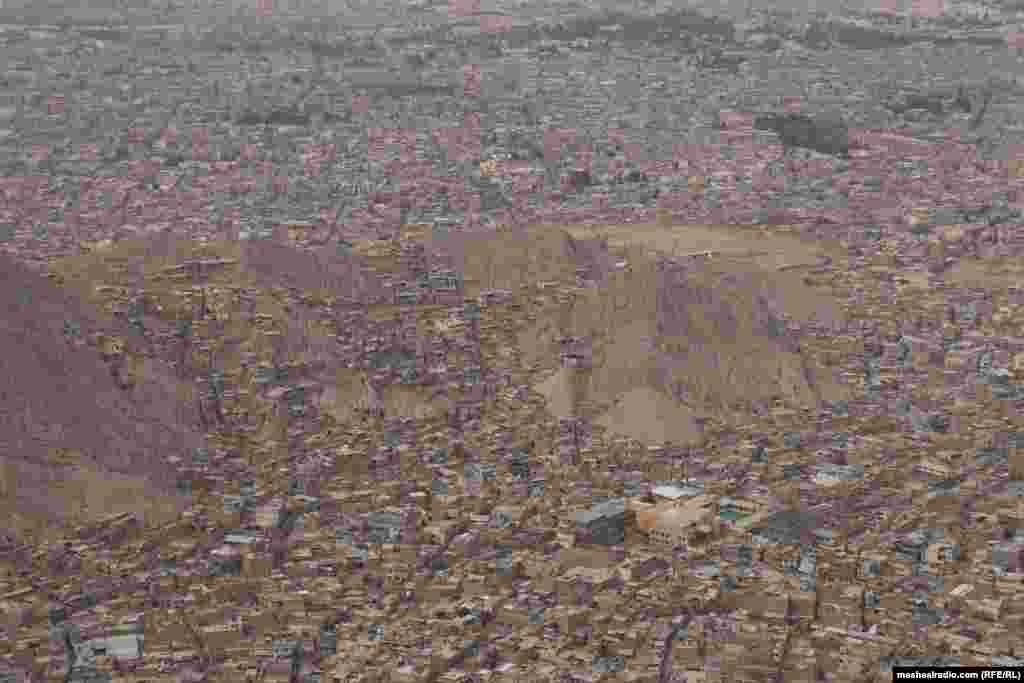 A view of the Pakistani city of Quetta from a nearby mountaintop.