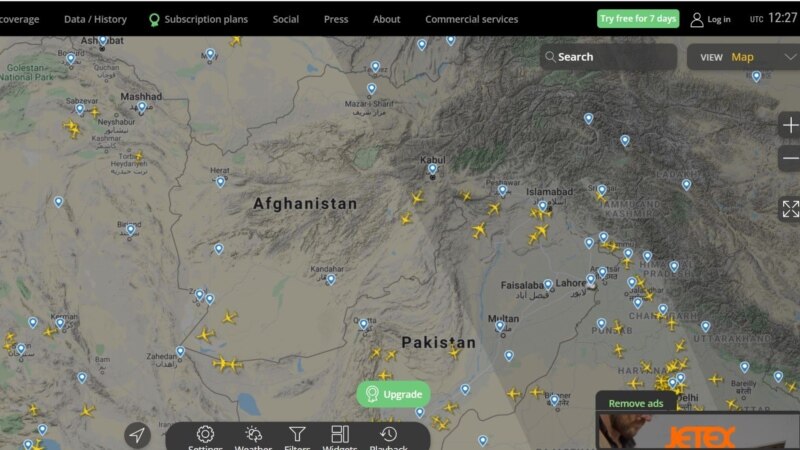 د افغانستان له هوايي حریمه د ۴۰۰ تېریدونکو پروازونو کچه ۶۵ ته راکښته شوې