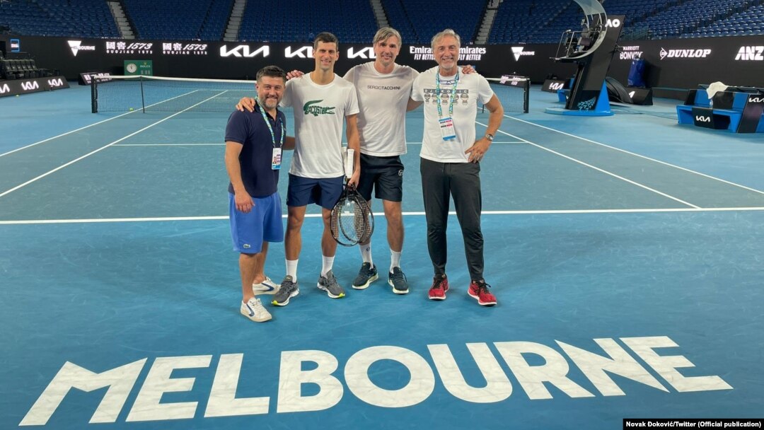 Fotografija koju je Novak Đoković objavio na Tviteru nakon odluke suda u Australiji da je njegova viza za ulazak u zemlju važeća, 10. januar 2022. 
