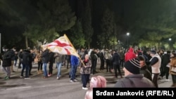 Protest građana zbog inicijative za obaranje Vlade Zdravka Krivokapića, Podgorica 19. januar 2022. 