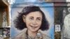 Anne Frank, pictură pe un zid din Berlin