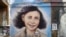 Anne Frank, pictură pe un zid din Berlin
