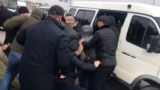 Kazakhstan - arrests during mass protests in January - screen grab