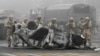 Ղազախստան - Զինծառայողներ և զինտեխնիկա Ալմաթիում, 6-ը հունվարի, 2022թ․