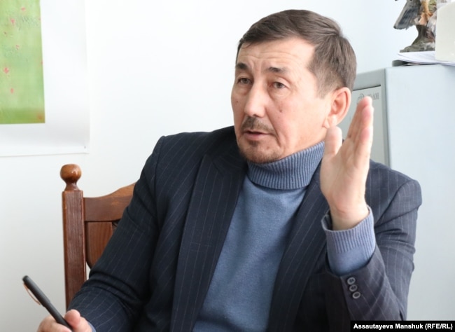 Активист Муратбек Есенгазы. Алматы, 7 декабря 2021 года