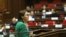 Armenia - Kristine Grigorian addresses the National Assembly shorly before being elected Armenia's human rights defender, Yerevan, January 24, 2022.