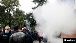Protesta para selisë së PD-së në Tiranë.