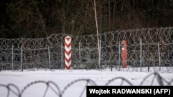 Загарода на польска-беларускай мяжы. Архіўнае ілюстрацыйнае фота