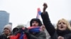 Акция протеста в поддержку Джоковича в Сербии