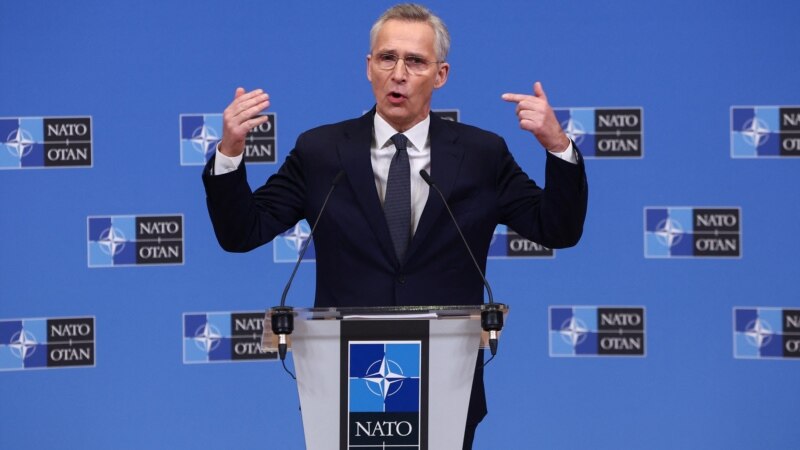 Stoltenberg Voices Hope U.S. Will Unblock Aid As NATO Discusses Long-Term Support For Kyiv