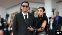 Iranian director Ali Asgari and Iranian actress Sadaf Asgari attend the red carpet event for the screening of A Little Light, presented in competition at the 83rd International Venice Film Festival, on September 11.