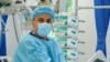 Pakistani-born Muhammad Armghan working as a nurse at the Emergency Medicine Institute in Moldova 