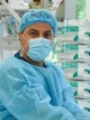 Pakistani-born Muhammad Armghan working as a nurse at the Emergency Medicine Institute in Moldova 