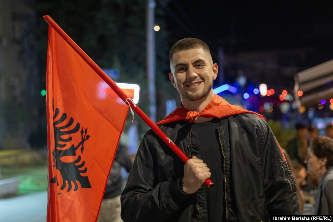 Muhamet Zeqa në protestën e 21 shtatorit.