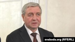 Belarus - Gennady Zubko, Vice Prime Minister of Ukraine (L) and Uladzimir Siamashka, First Vice Prime Minister of Belarus. Minsk,10Nov2016