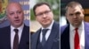 Росен Желязков, Даниел Митов и Делян Пеевски. Колаж