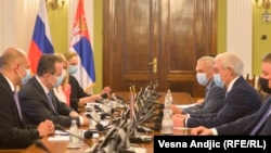 Ivica Dačić i Aleksandar Gruško na sastanku u Beogradu, 18. juna
