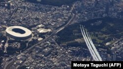Стадионот каде се одржуваат олимписките игри во Токио. Илустрација.