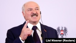 Ավստրիա - Բելառուսի նախագահ Ալեքսանդր Լուկաշենկոն Վիեննայում ասուլիսի ժամանակ, 12-ը նոյեմբերի, 2019թ․
