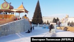 Ледовый городок в Улан-Удэ