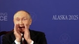 Очільник Росії Путін під час переговорів із президентом США Дональдом Трампом. Аляска, 15 серпня 2025 року