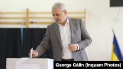 Liviu Dragnea, liderul PSD, la vot