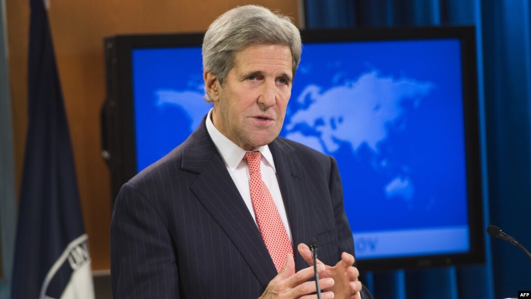 Dövlət katibi John Kerry hesabatın təqdimatında