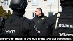 Aleksandar Vulin, ministar unutrašnjih poslova Srbije, prilikom posete specijalnoj policijskoj jedinici 16. februara 2021. u Beogradu.
