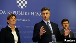 Martina Dalić, Andrej Plenković i Zdravko Marić