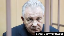 Former Khabarovsk Governor Viktor Ishayev attends a court hearing in Moscow on March 28.