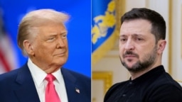 Зліва направо: президент США Дональд Трамп і президент України Володимир Зеленський