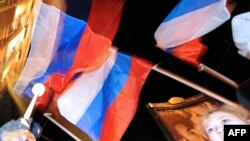 Акция сторонников "Единой России" в Москве 6 декабря