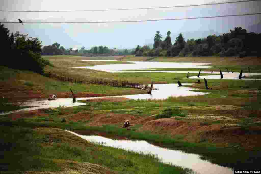 Irrigation channels around the village of Astara.