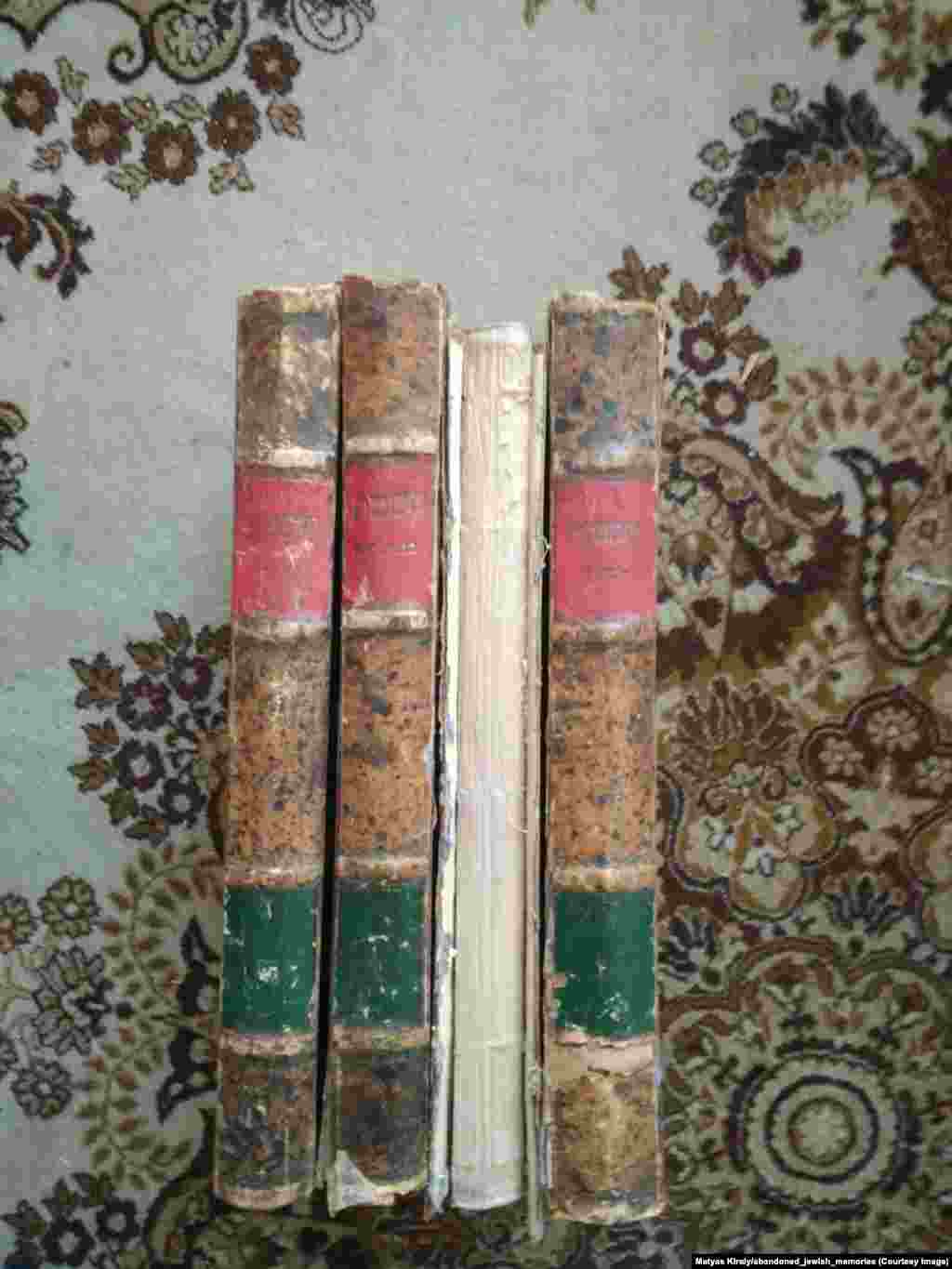 Talmud books that Kiraly found for sale in Moscow. The battered texts were published in 1895. &nbsp; &nbsp;