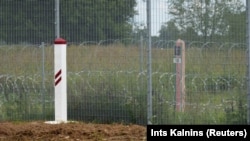 На мяжы Латвіі і Беларусі, архіўнае фота
