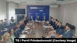 Întrunirea reprezentanților politici ai Chișinăului și Tiraspolului în formatul 1+1 de la sediul OSCE din stânga Nistrului, 16 aprilie 2026