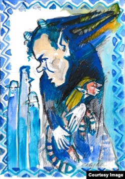 Серия "Сказки карельского леса". Рисунок Анастасии Дюдяевой из колонии