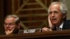 U.S. -- Senate Foreign Relations Committee ranking member Sen. Bob Corker (R-TN) (R) speaks during a hearing with committee chairman Sen. Robert Menendez (D-NJ) (L) in Washington, July 9, 2014