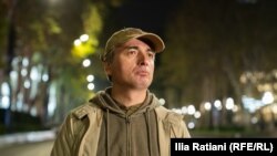 პაატა შამუგია 4 ნოემბერს აქციაზე.