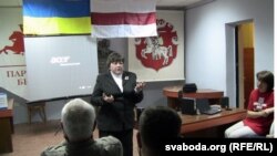 На маратоне салідарнасьці з Украінай выступіла беларуска ўкраінскага паходжаньня Тацяна Зялко. 