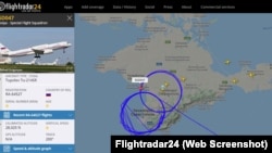 Скрін із сайту Flightradar24