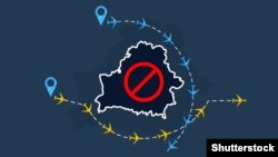 Беларусь стала беспалётнай зонай пасьля інцыдэнту з самалётам Ryanair. Ілюстрацыйная выява