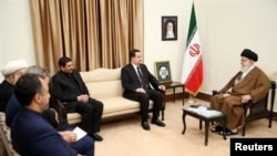 علی خامنه‌ای در دیدار با محمد شیاع السودانی، نخست‌وزیر عراق