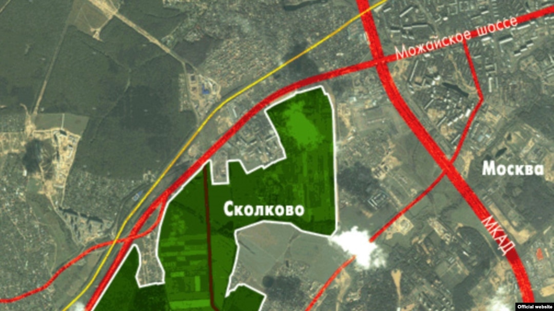 Карта Сколково