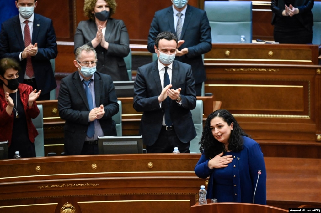 Fjalimi i presidentes Vjosa Osmani pas votimit në Kuvendin e Kosovës.
