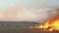 Kazakhstan - Steppe fire in Ulytau district, Karaganda region