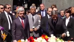 Протести во Кишињев, Џорџ Клуни на комеморација во Ереван