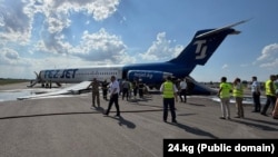  TezJet компаниясынын кырсыктаган McDonnell-Douglas MD-83 учагы. 7-июль, 2026-жыл 